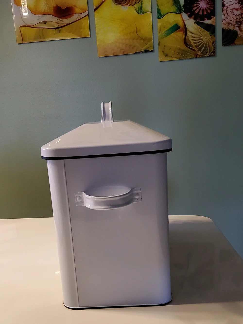 KLARSTEIN White BIG Bread Storage Containar Stainless Steel